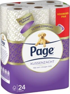 Page Toiletpapier - Kussenzacht Wc Papier - Voordeelverpakking - 24 Rollen -bol winkel 895x1200