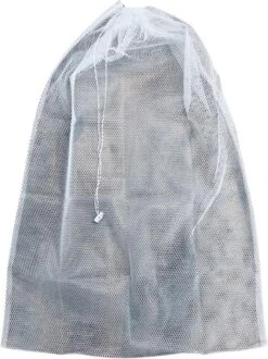 Orange85 Waszak - Groot - XL - 60 X 90 CM - Wit - Treksysteem - Trekbandsluiting - Polyester - Wasnet - Laundry Bag - Voor Kleding -bol winkel 898x1200