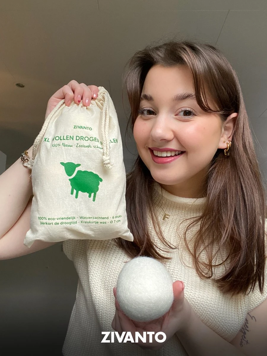 Drogerballen - Droogballen Voor Wasdrogers - Wasdrogerballen, Wasbollen & Wasballen - 100% Diervriendelijk, Duurzaam & Herbruikbaar - Duurzaam Cadeau - Energie Besparen - RWS Wol & Zero Waste - 6 Stuks van Zivanto Drogerballen - Droogballen Voor Wasdrogers - Wasdrogerballen, Wasbollen & Wasballen - 100% Diervriendelijk, Duurzaam & Herbruikbaar - Duurzaam Cadeau - Energie Besparen - RWS Wol & Zero Waste - 6 Stuks Van Zivanto -bol winkel 900x1200 3
