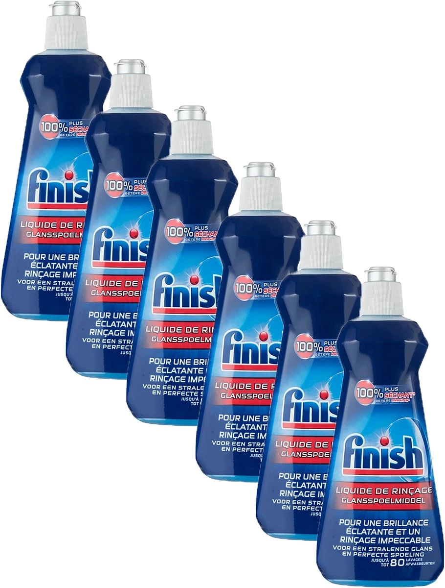 Finish Glansspoelmiddel Regular Vaatwasmiddel - 6x 400 mL - Voordeelpak Finish Glansspoelmiddel Regular Vaatwasmiddel - 6x 400 ML - Voordeelpak -bol winkel