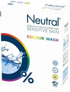 Neutral Waspoeder Kleur - Dermatologisch Getest, Parfumvrij En Hypoallergeen - 4 X 45 Wasbeurten -bol winkel 912x1200