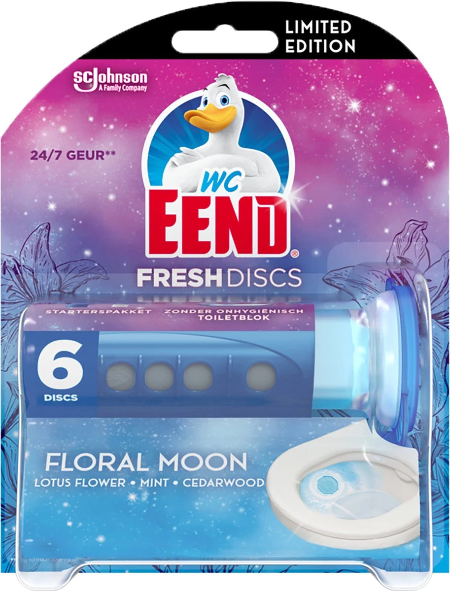 WC-Eend Fresh discs floral moon + Navulling 12 discs WC-Eend Fresh Discs Floral Moon + Navulling 12 Discs -bol winkel 913x1200 8