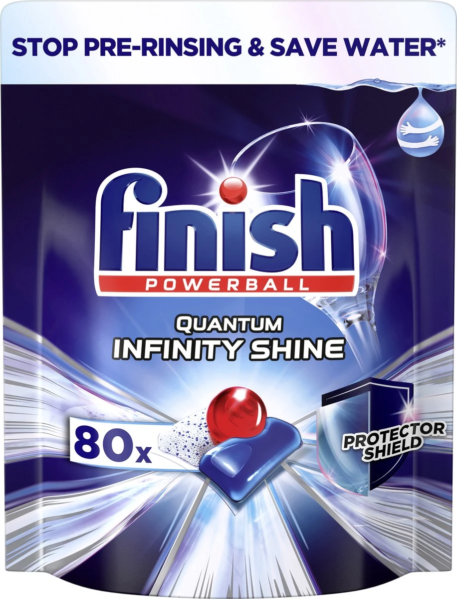 Finish Quantum Ultimate Infinity Shine Vaatwastabletten - 80 Capsules Finish Quantum Ultimate Infinity Shine Vaatwastabletten - 80 Capsules -bol winkel 916x1200 2
