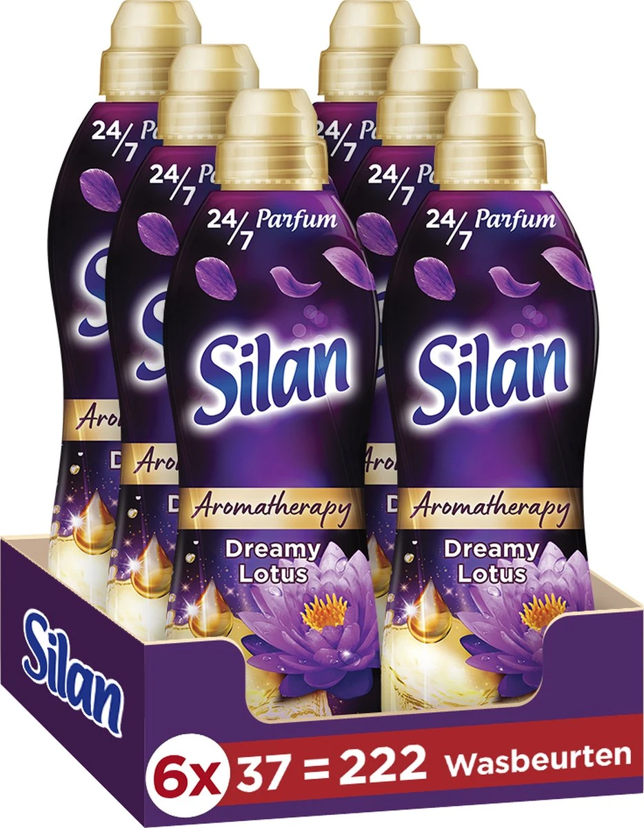 Silan Aroma Therapy Dreamy Lotus Wasverzachter - 6 x 37 wasbeurten - Voordeelverpakking Silan Aroma Therapy Dreamy Lotus Wasverzachter - 6 X 37 Wasbeurten - Voordeelverpakking -bol winkel 934x1200 2