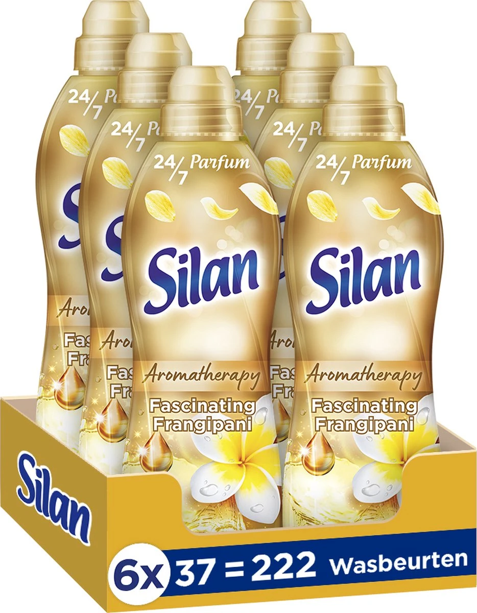 Silan Aroma Therapy Fascinating Frangipani Wasverzachter - 6 x 37 wasbeurten - Voordeelverpakking Silan Aroma Therapy Fascinating Frangipani Wasverzachter - 6 X 37 Wasbeurten - Voordeelverpakking -bol winkel