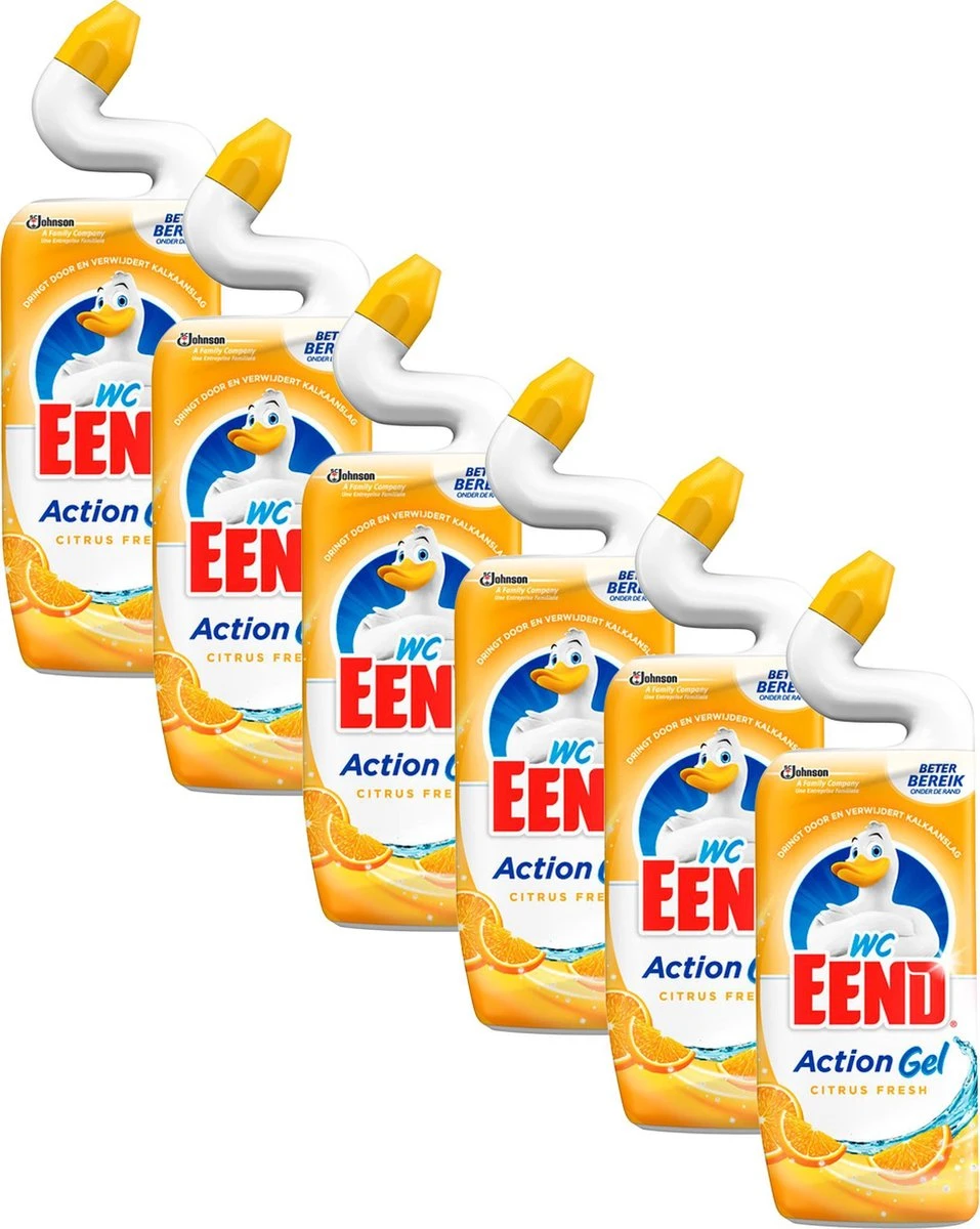 6x WC Eend Toiletreiniger Action Gel Citrus Splash 750 ml 6x WC Eend Toiletreiniger Action Gel Citrus Splash 750 Ml -bol winkel 957x1200 5