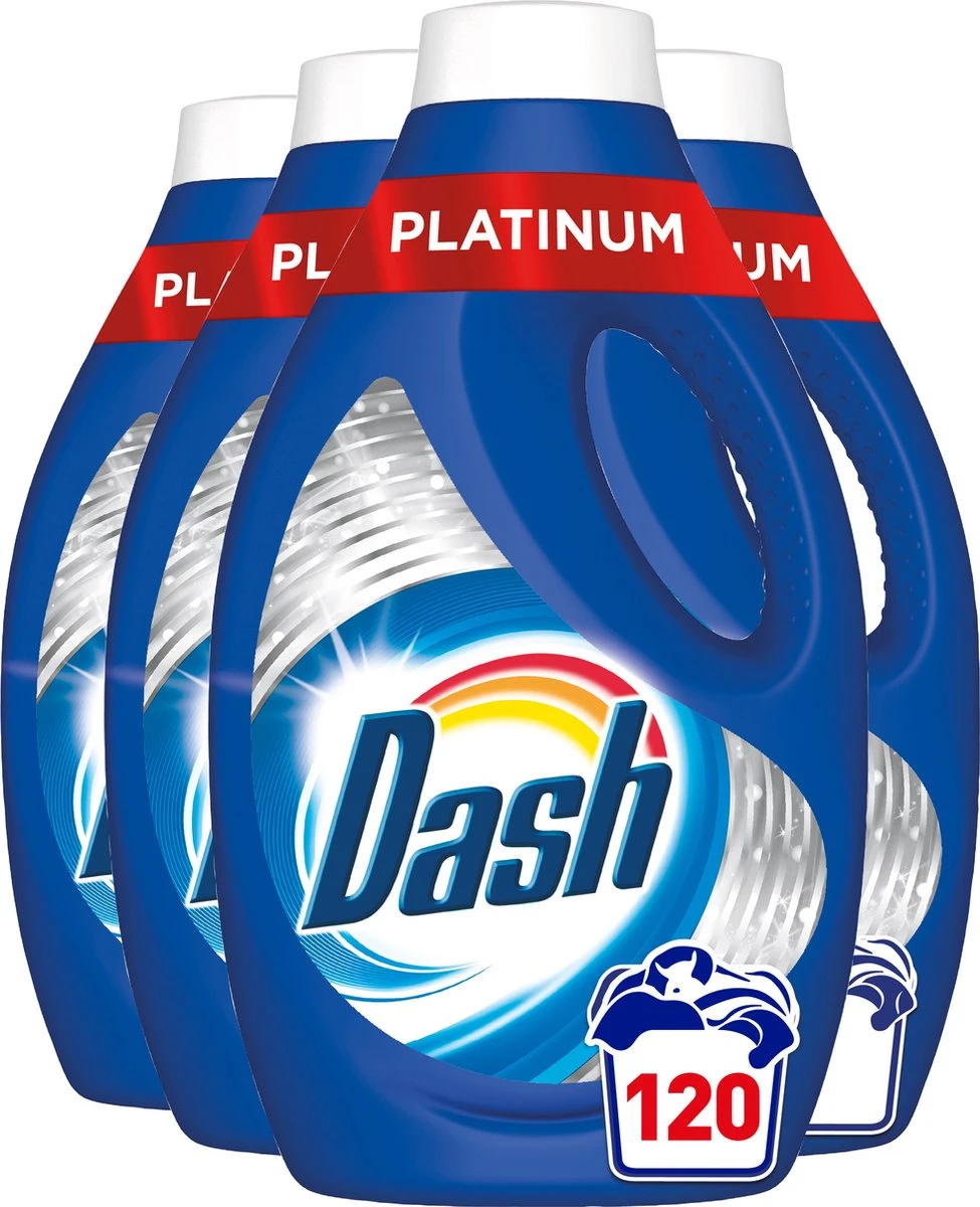Dash Platinum Vloeibaar Wasmiddel - Extra Reinigingskracht - Voordeelverpakking 4 x 30 Wasbeurten Dash Platinum Vloeibaar Wasmiddel - Extra Reinigingskracht - Voordeelverpakking 4 X 30 Wasbeurten -bol winkel 975x1200 1